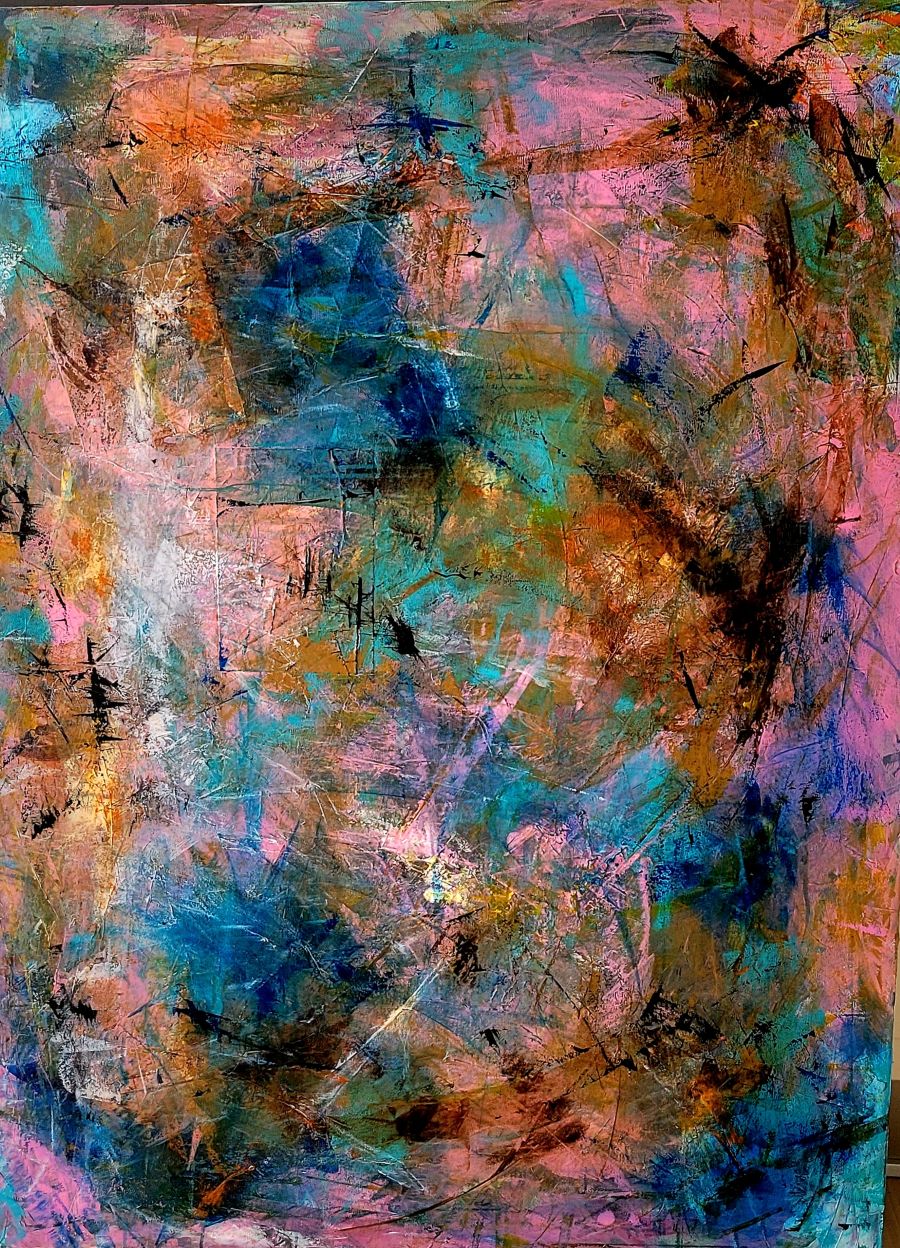 Abstraktion 90 x 120 cm 8.900 kr