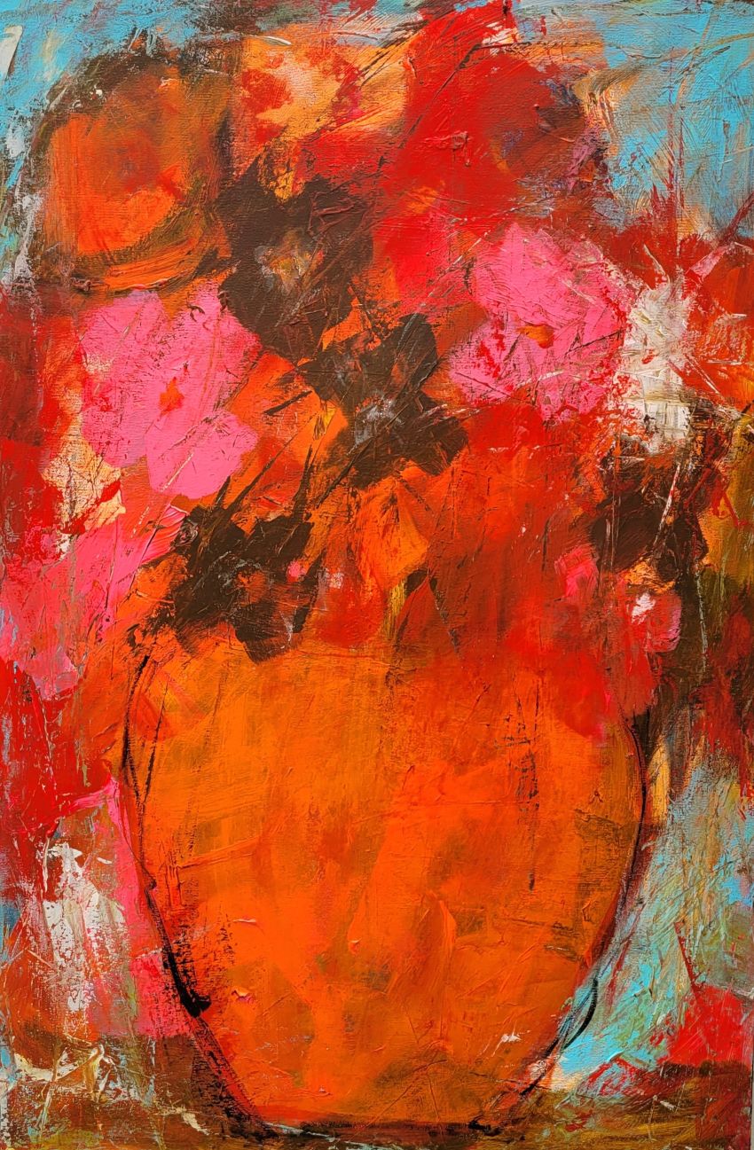 Abstraktion . 60 x 90 cm 4700 kr