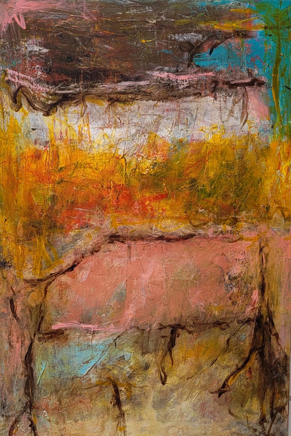 Diende kalv 90 x 60 cm 4500 kr