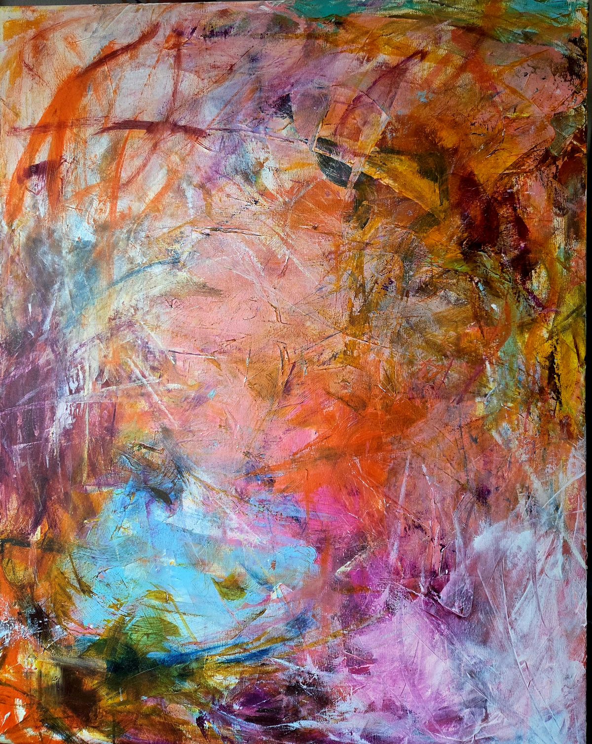 Under et åbent himmelrum 70 x 90 cm 5200kr