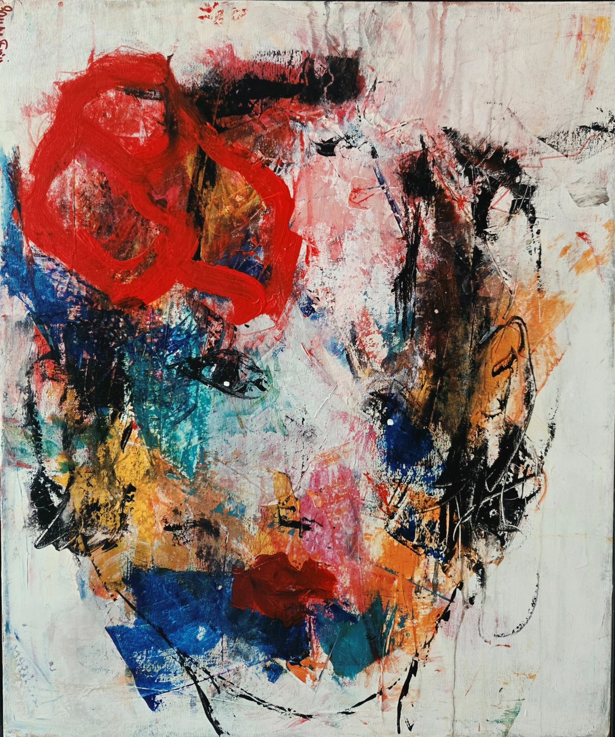 Blomst i håret 40 x 50 cm 2500 kr